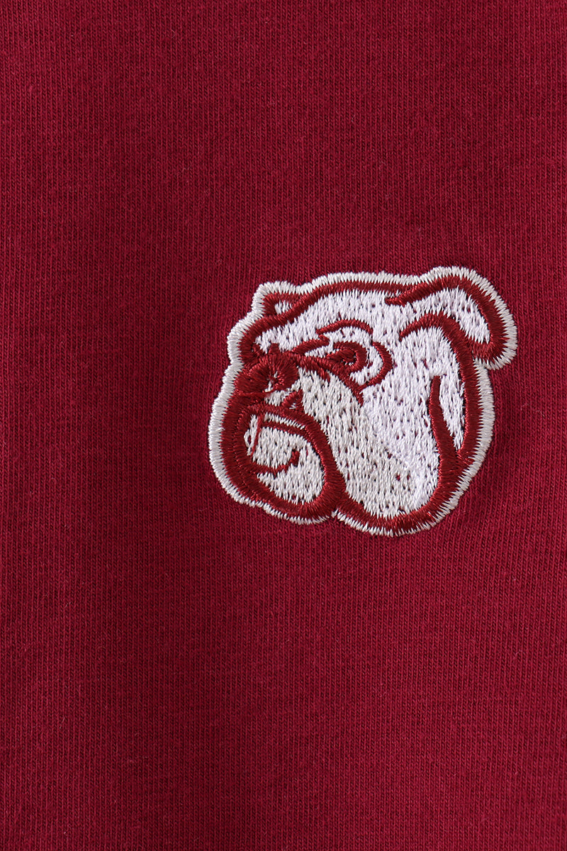 Premium Maroon Georgia bulldog embroidery vest - Aaria Tees Aaria Tees