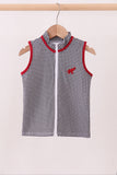 Premium Black Alabama elephant embroidery vest Aaria Tees