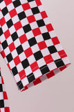 Checkered Georgia dog applique ruffle dress - Aaria Tees Aaria Tees