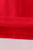 Premium Red Georgia applique top Aaria Tees
