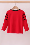 Premium Red Georgia applique top Aaria Tees