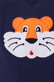 Premium Navy Auburn tiger applique top - Aaria Tees Aaria Tees