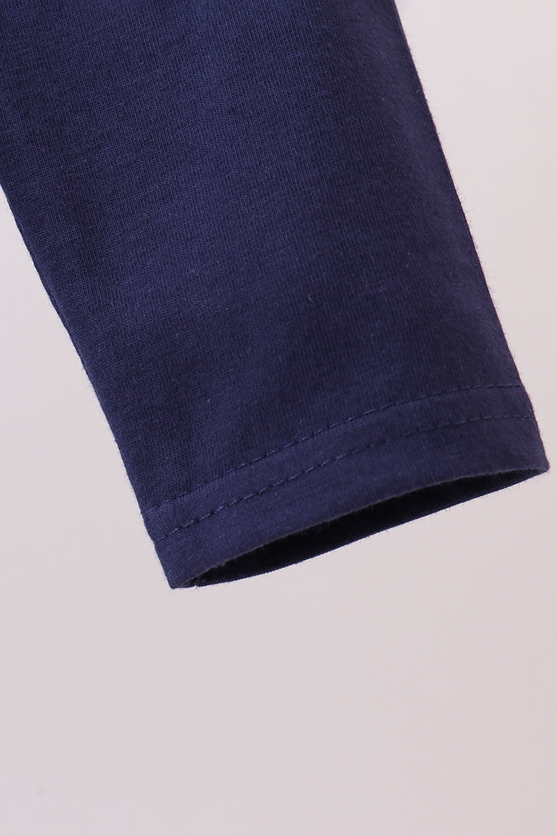 Premium Navy Auburn tiger applique top - Aaria Tees Aaria Tees