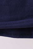 Premium Navy Auburn tiger applique top - Aaria Tees Aaria Tees
