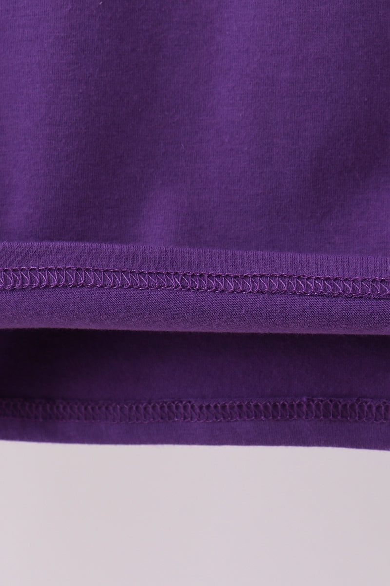 Premium Purple LSU 01 applique top - Aaria Tees Aaria Tees