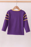 Premium Purple LSU 01 applique top - Aaria Tees Aaria Tees