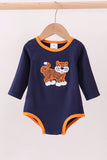 Premium Navy Auburn tiger applique bubble - Aaria Tees Aaria Tees