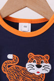 Premium Navy Auburn tiger applique bubble - Aaria Tees Aaria Tees