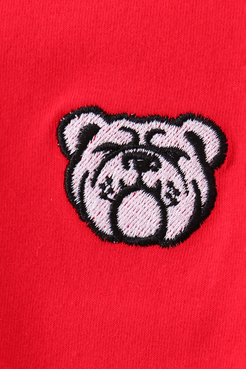 Premium Red Georgia bulldog embroidery cardigan - Aaria Tees Aaria Tees