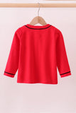 Premium Red Georgia bulldog embroidery cardigan - Aaria Tees Aaria Tees