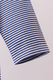 Premium Blue Auburn stripe tiger top - Aaria Tees Aaria Tees