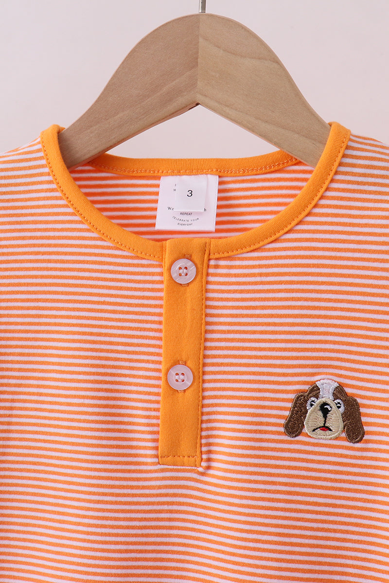 Premium Orange Tennessee puppy stripe pants set - Aaria Tees Aaria Tees