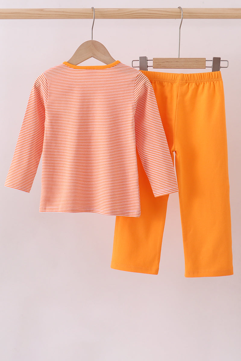 Premium Orange Tennessee puppy stripe pants set - Aaria Tees Aaria Tees