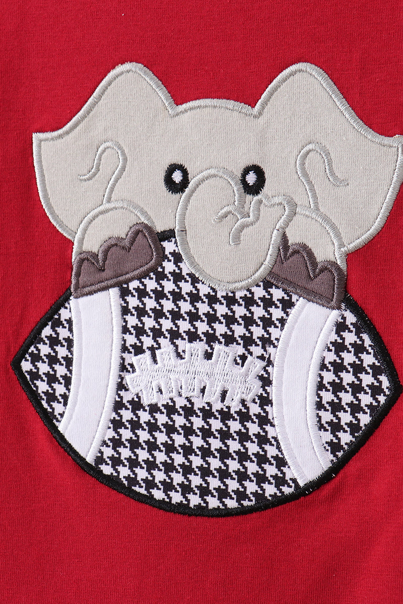 Premium Maroon Alabama elephant applique pants set - Aaria Tees Aaria Tees