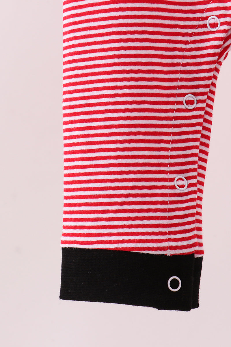 Premium Red Georgia stripe bulldog romper - Aaria Tees Aaria Tees