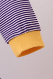 Premium Purple LSU stripe tiger embroidery dress - Aaria Tees Aaria Tees