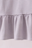 Premium Orange Tennessee stripe puppy embroidery dress - Aaria Tees Aaria Tees