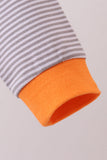 Premium Orange Tennessee stripe puppy embroidery dress - Aaria Tees Aaria Tees