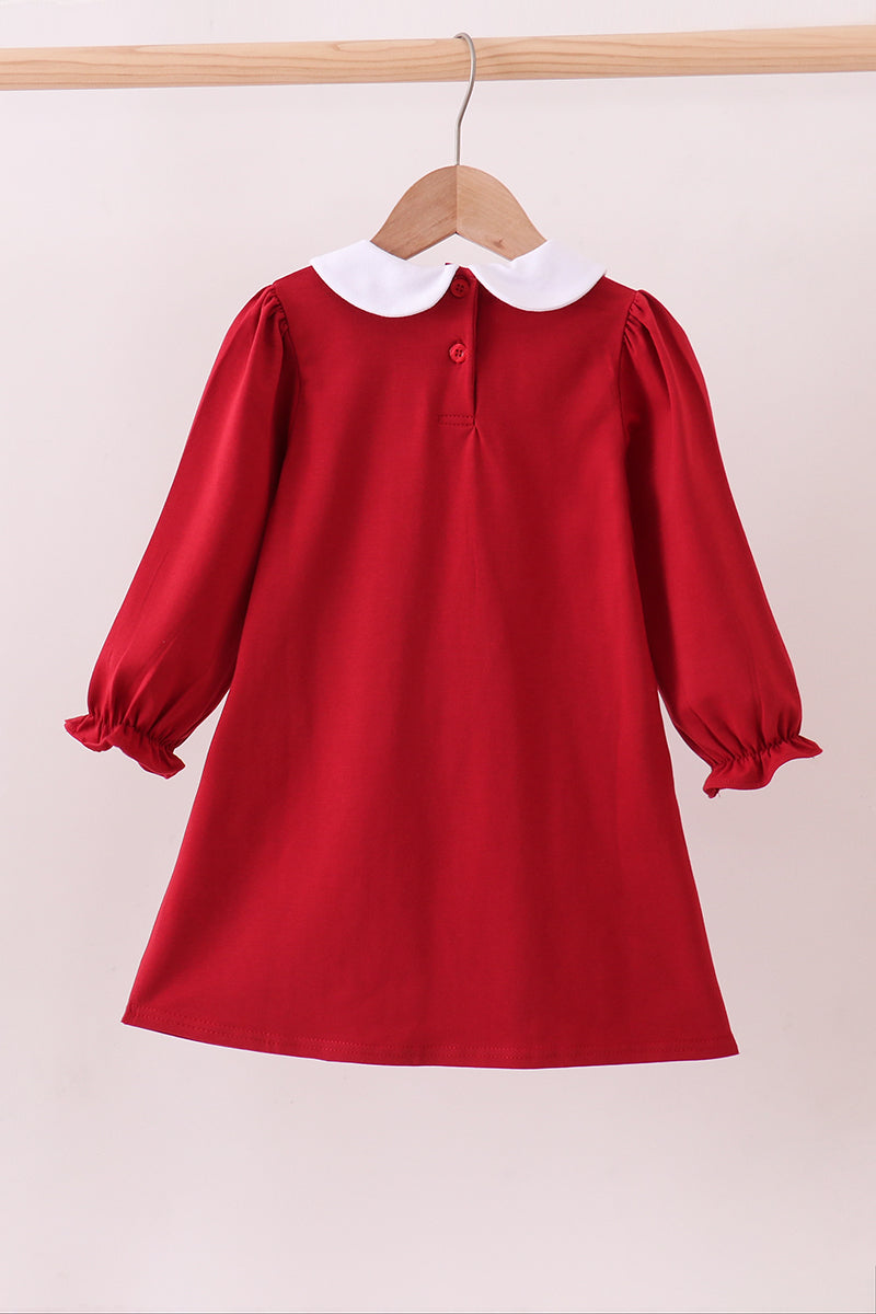 Premium Maroon Alabama elephant applique dress - Aaria Tees Aaria Tees