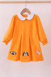 Premium Orange Tennessee puppy applique dress - Aaria Tees Aaria Tees