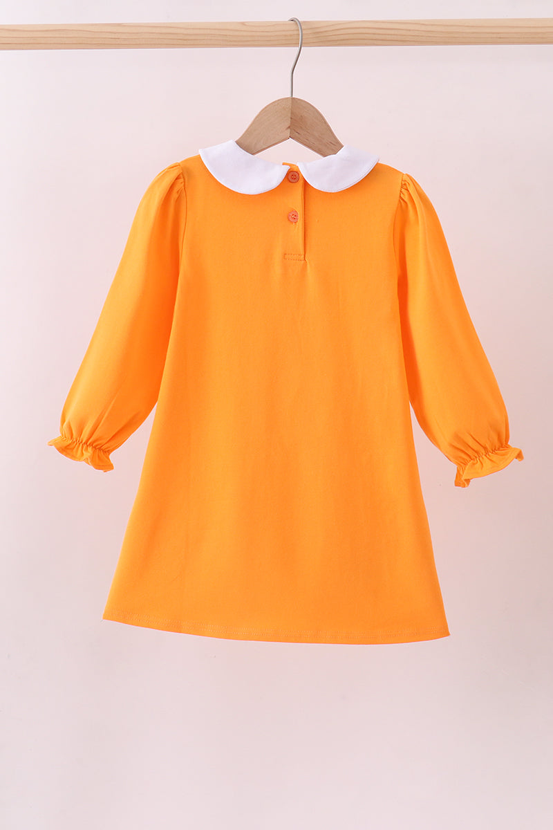 Premium Orange Tennessee puppy applique dress - Aaria Tees Aaria Tees