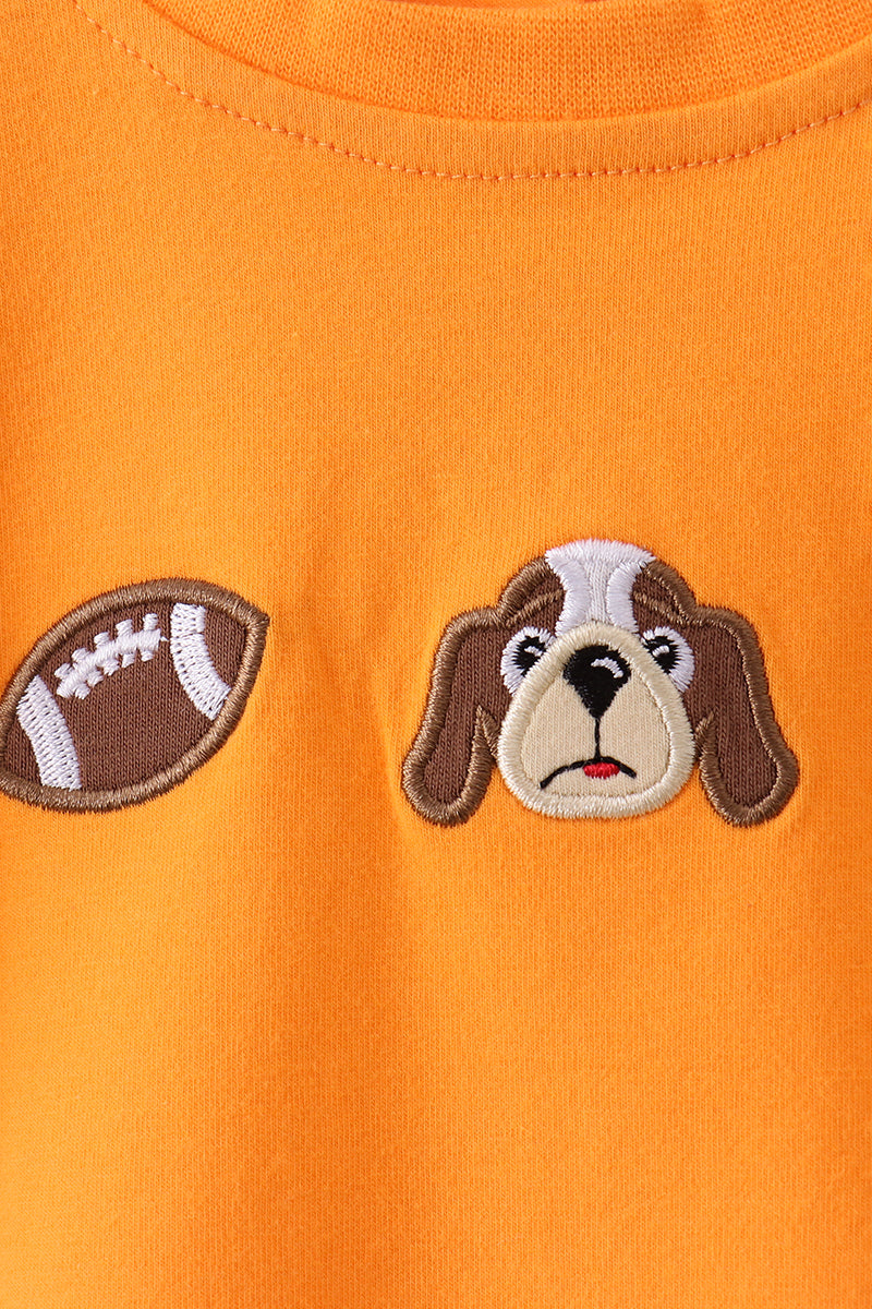 Orange puppy Tennessee football embroidery bubble - Aaria Tees Aaria Tees