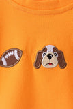 Orange puppy Tennessee football embroidery bubble - Aaria Tees Aaria Tees