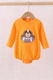 Premium Orange Tennessee puppy football applique bubble - Aaria Tees Aaria Tees