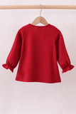 Premium Maroon Alabama elephant football applique top - Aaria Tees Aaria Tees