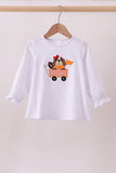 Premium White Tennessee puppy applique top - Aaria Tees Aaria Tees