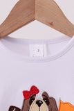 Premium White Tennessee puppy applique top - Aaria Tees Aaria Tees