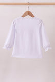 Premium White Tennessee puppy applique top - Aaria Tees Aaria Tees