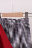 Premium Maroon Alabama elephant football embroidery gingham pants set - Aaria Tees Aaria Tees