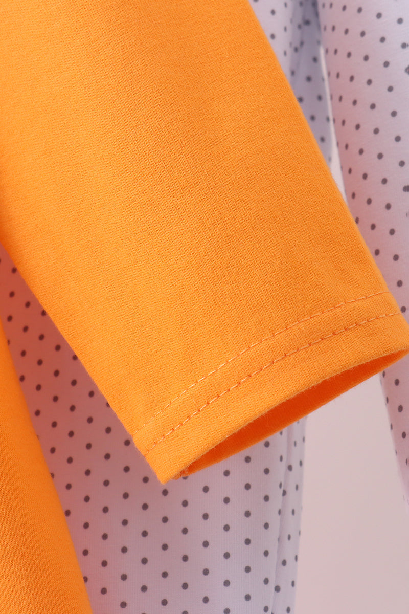 Premium Orange Tennessee puppy football embroidery pants set - Aaria Tees Aaria Tees