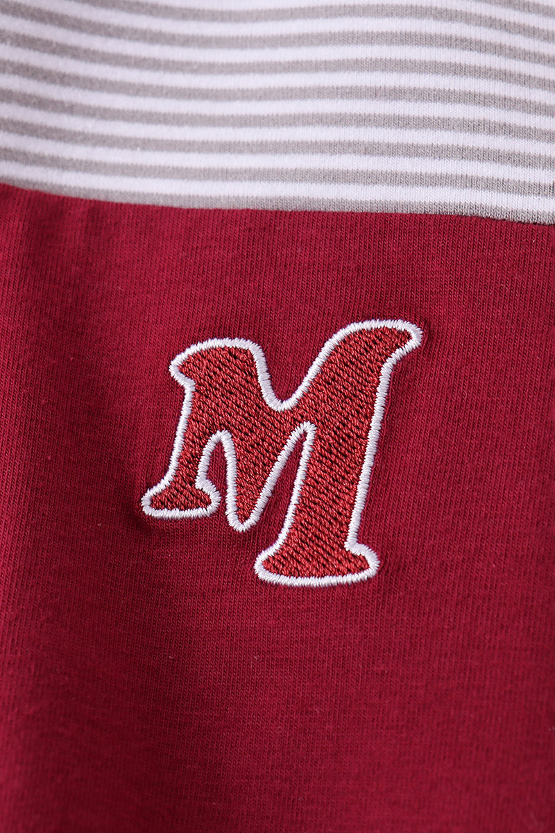Premium Maroon Mississippi embroidery top - Aaria Tees Aaria Tees