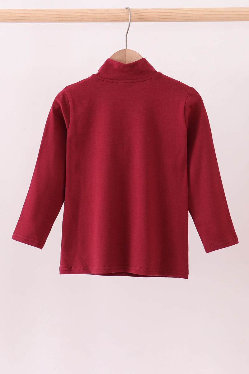 Premium Maroon Mississippi embroidery top - Aaria Tees Aaria Tees
