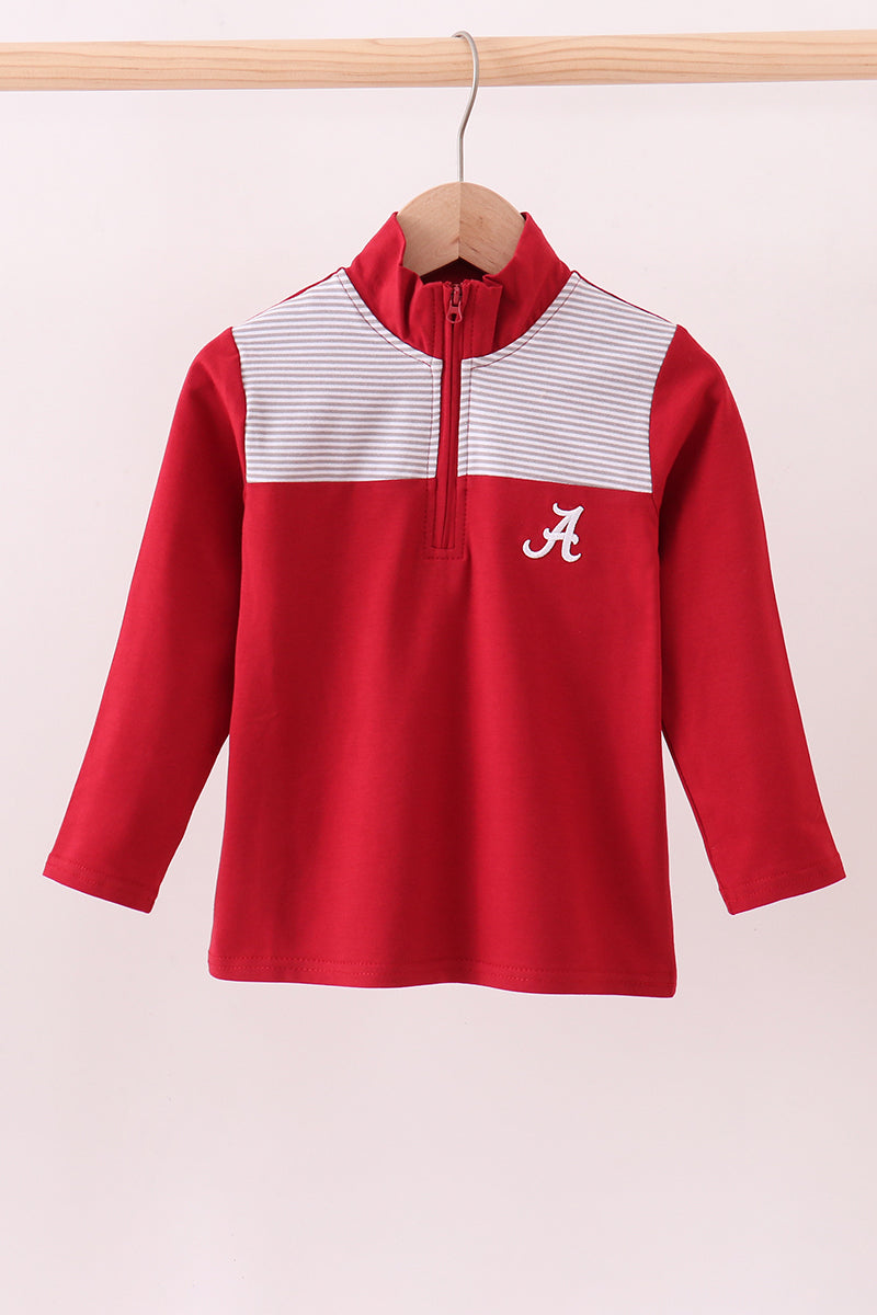 Premium Maroon Alabama embroiderytop - Aaria Tees Aaria Tees