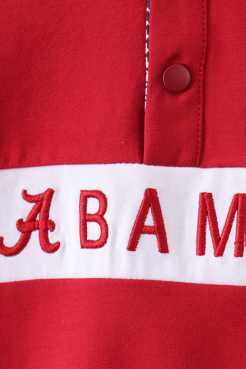 Premium Maroon Alabama embroidery top - Aaria Tees Aaria Tees