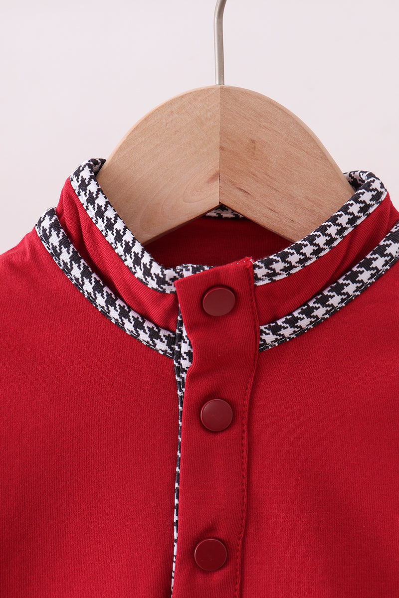 Premium Maroon Alabama embroidery top - Aaria Tees Aaria Tees