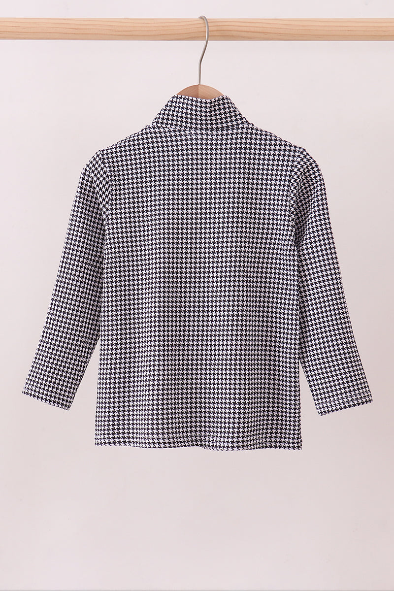 Premium Maroon Alabama embroidery gingham top - Aaria Tees Aaria Tees