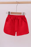Premium Red bow shorts Aaria Tees