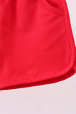 Premium Red bow shorts Aaria Tees