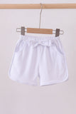 Premium White bow shorts - Aaria Tees Aaria Tees
