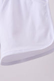 Premium White bow shorts - Aaria Tees Aaria Tees