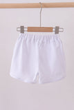 Premium White bow shorts - Aaria Tees Aaria Tees