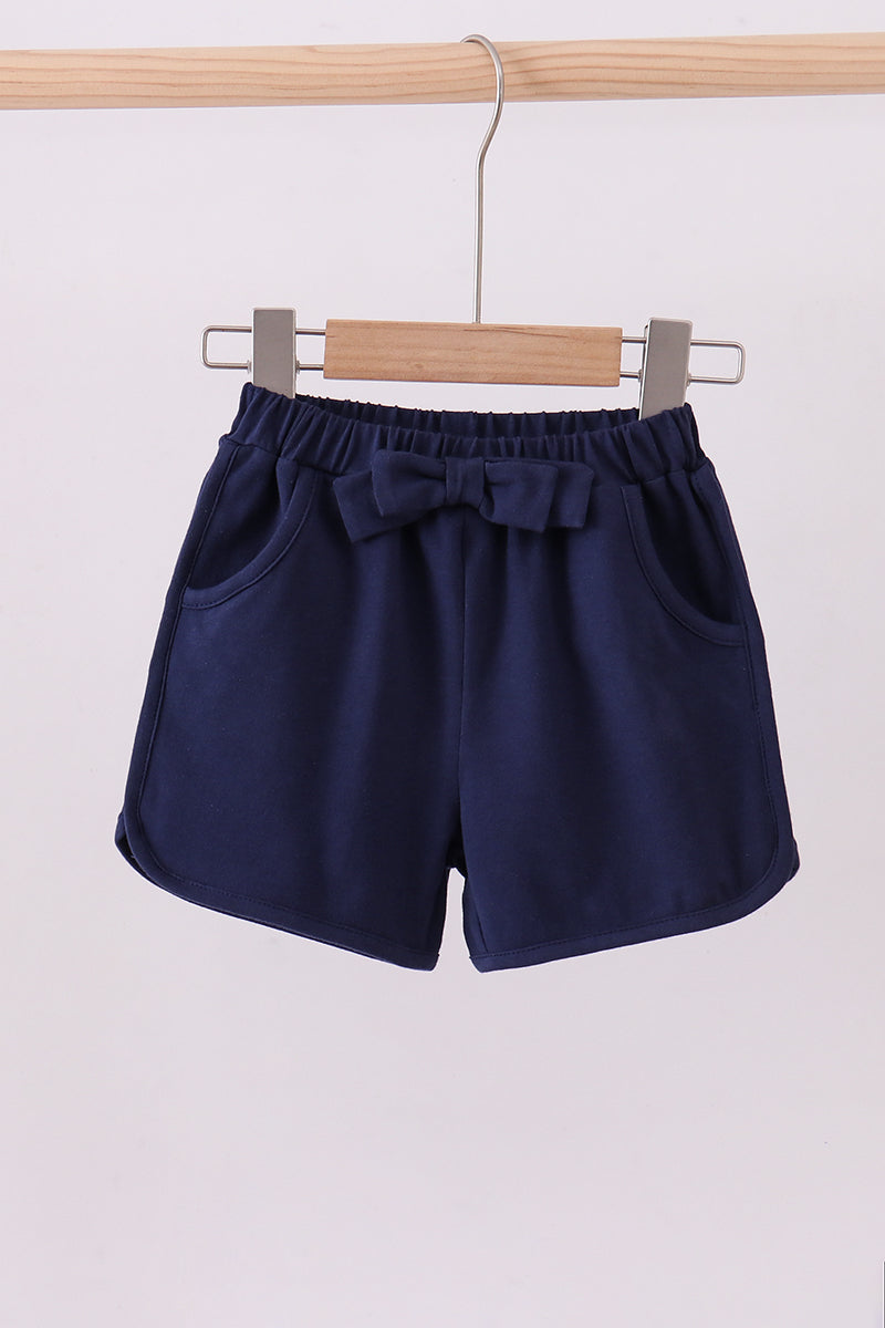 Premium Navy bow shorts - Aaria Tees Aaria Tees