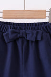 Premium Navy bow shorts - Aaria Tees Aaria Tees