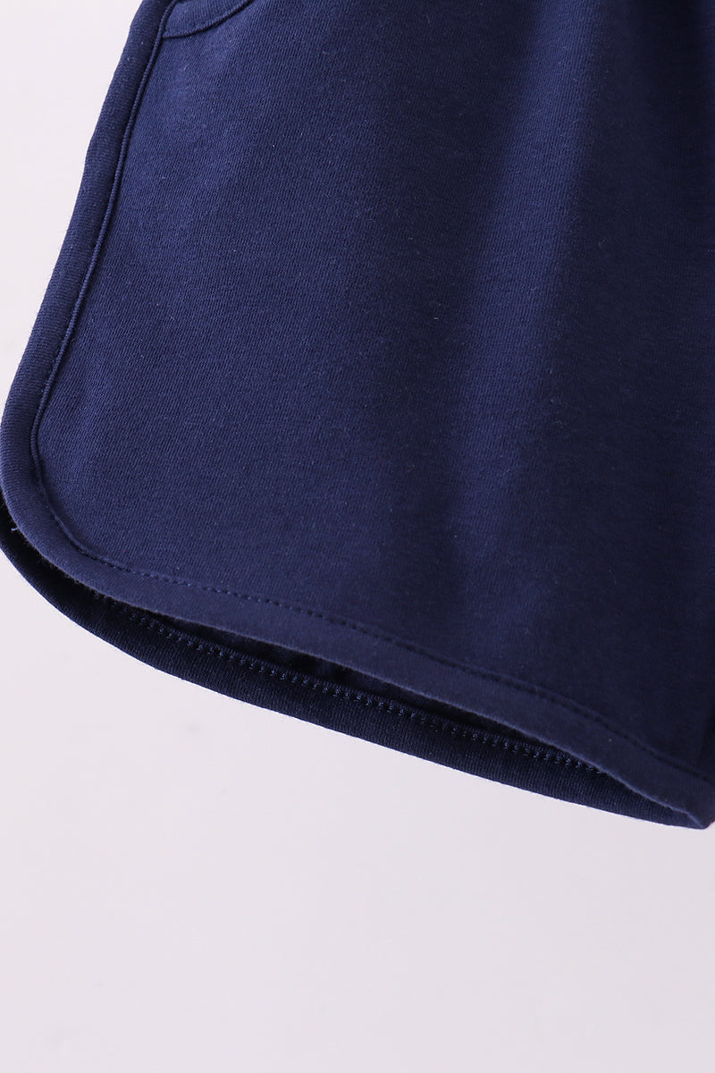Premium Navy bow shorts - Aaria Tees Aaria Tees