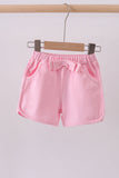 Premium Blush bow shorts Aaria Tees