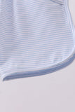 Premium Blue&white stripe bow shorts Aaria Tees